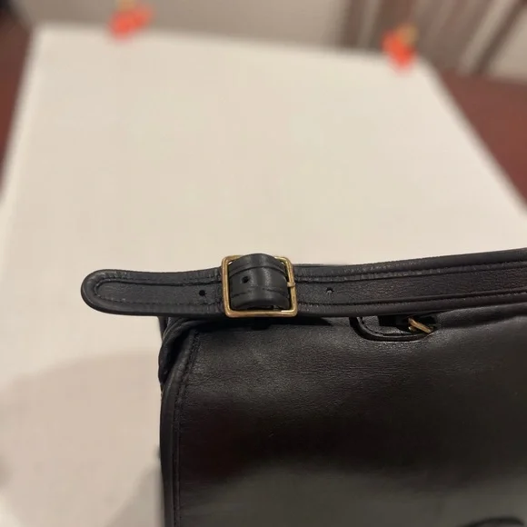 Vintage Coach Smooth Black Leather Metropolitan Briefcase Adj Strap 1133-311 OBO - Picture 8 of 16
